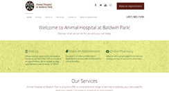 Desktop Screenshot of animalhospitalatbaldwinpark.com