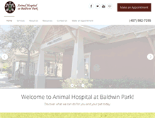 Tablet Screenshot of animalhospitalatbaldwinpark.com